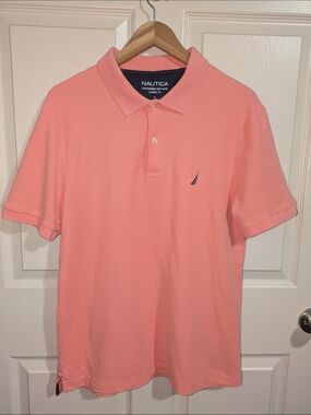 Nautica Men’s Polo Shirt - Coral